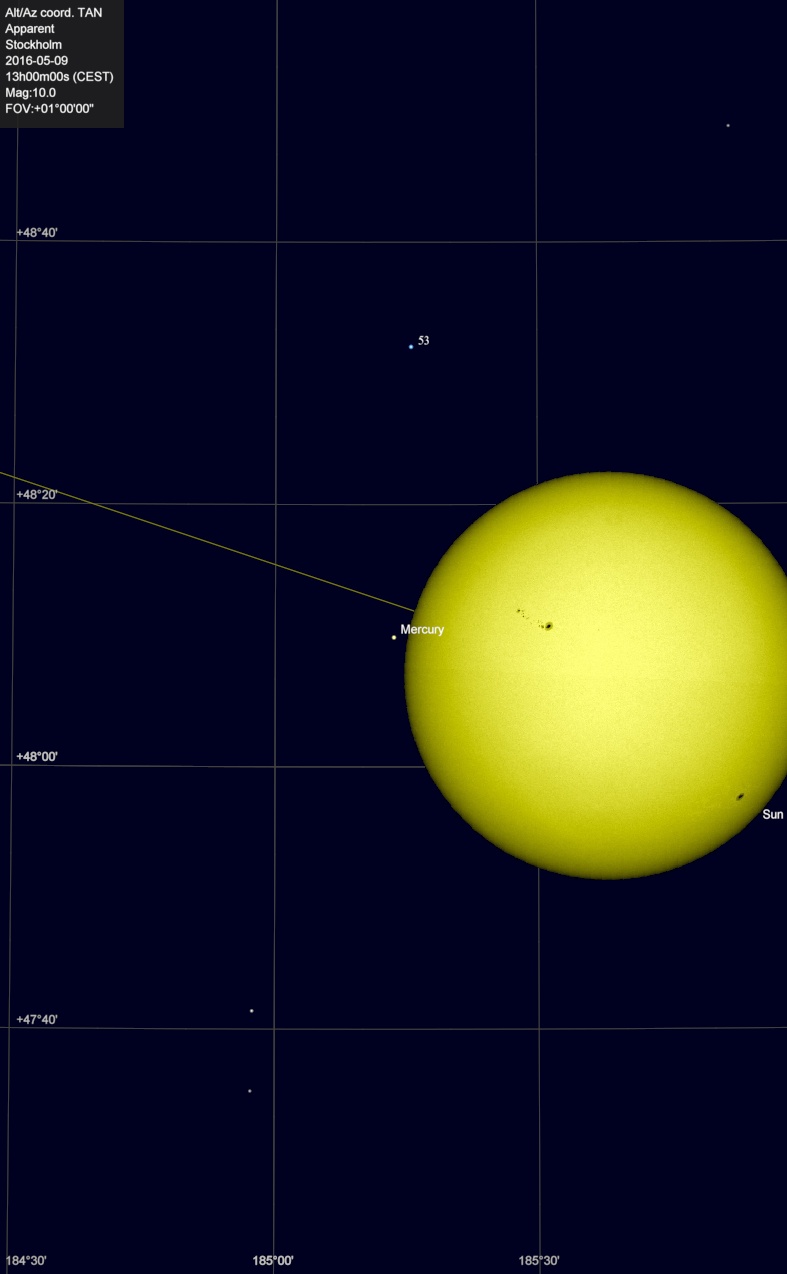 Mercury and Sun FOV 1 deg 9 May 2016 CEST 1300.jpg