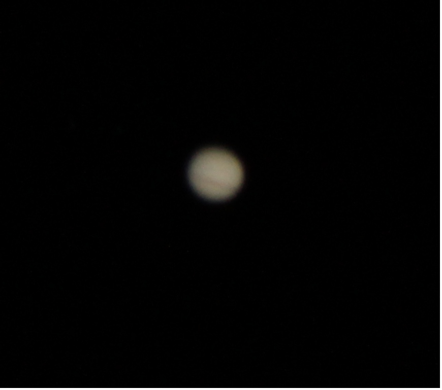 En av mina första bilder på Jupiter.